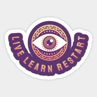 Learn Learn Restart OG Sticker